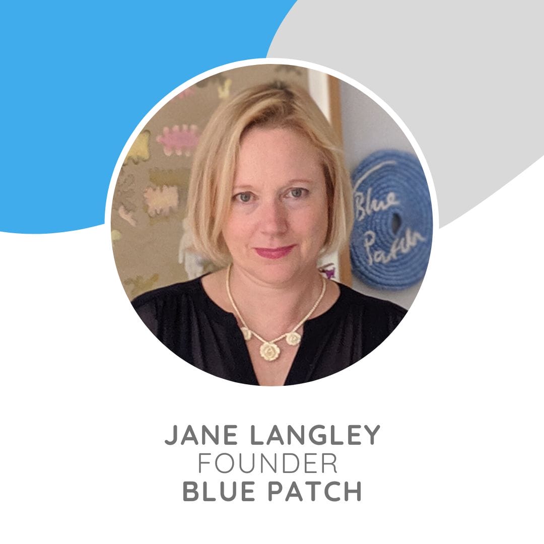 Jane Langley founded Blue Patch in 2014, having spent over 20 years as a painter, teacher and curator of exhibitions.