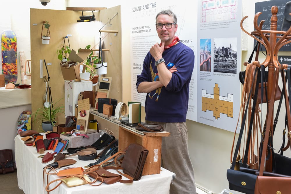 Wolfram lohr at Blue patch's Sustainable Arts & Crafts Showcase at Dulwich Picture Gallery