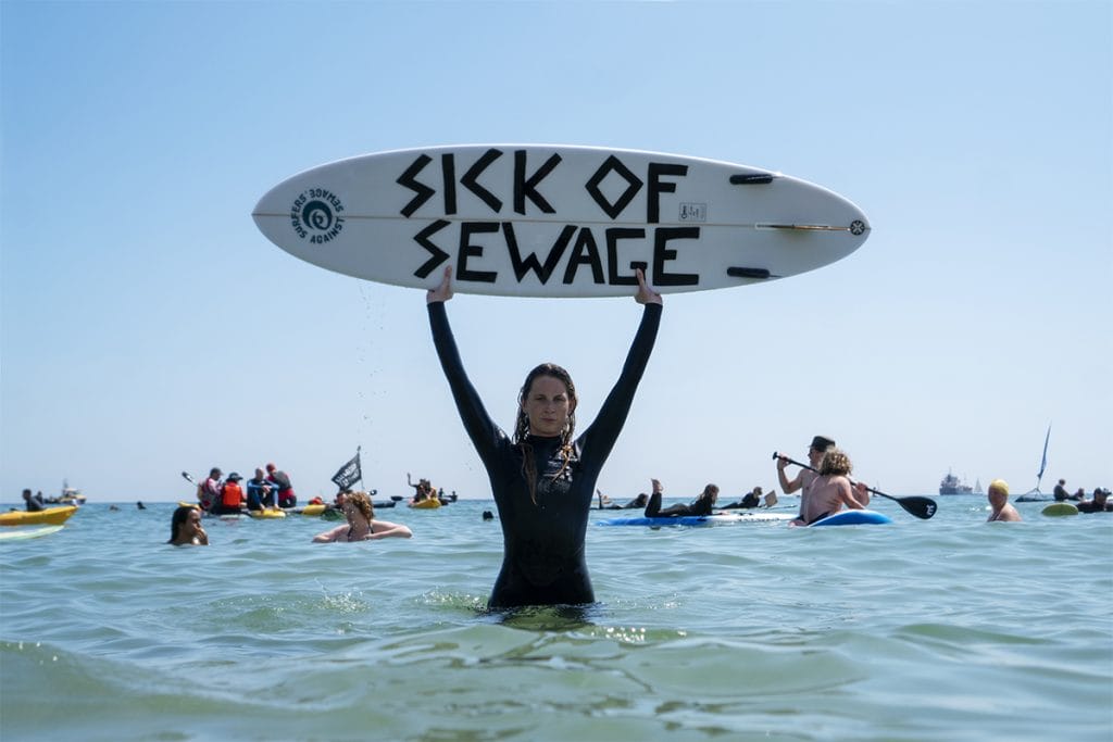 water pollution - photo credit surfers against sewage & Mat Arney