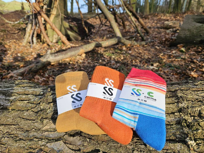 climate change stripe socks from Social Socks