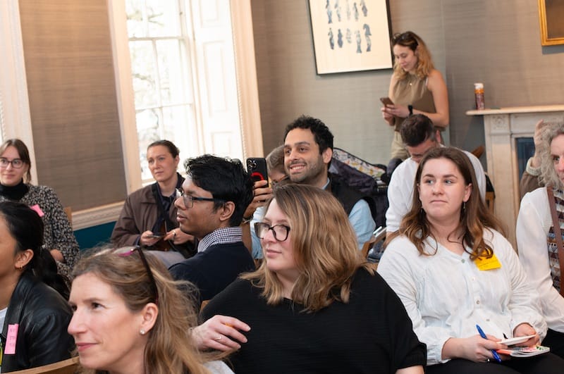 blue Patch members at the first coffee, cake and carbon saving workshop at the art workers guild
