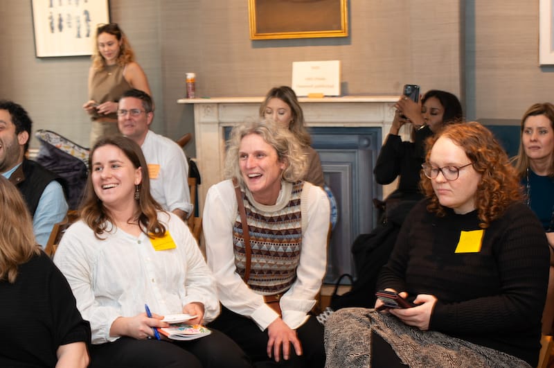 jokes at Blue Patch's carbon saving workshop for small businesses