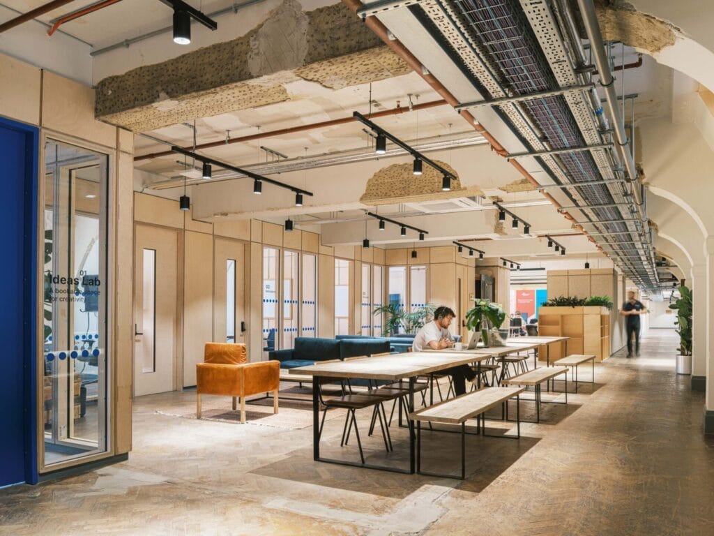 U Build, winner of blue patch's Newcomer Award for the 2024 sustainable business awards, showing County Hall installation for Sustainable Ventures